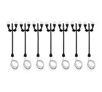 Gadpiparty Set da 7 Mini Lampioni Stradali Decorativi in Miniatura di Lampada da Paesaggio Realistica Leggeri e Compatti per Decorazioni di Case in Miniatura e Giardini Fatati