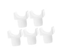 Gadpiparty Set Design Ergonomico di Supporto Blocchi per Sedia a Rotelle 5pezzi per Migliorare la Sicurezza in Abs Bianco e Sostituzione Guide Ferroviarie