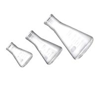 Gadpiparty Set di 3 Boccette di Vetro Coniche da 250ml senza Bolle e Inodore per Studenti, Perfette per Lezioni di Chimica e Laboratorio Scolastico
