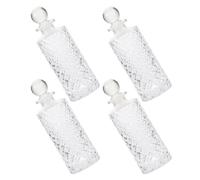 Gadpiparty Set di 4 Bottiglie di Vetro per Profumo da 150ml, Resistenti e Facili da Conservare, per Aromaterapia Come Decorazione Contemporanea la Casa
