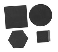 Gadpiparty Set Di Accessori Per La Fotografia - 4 Pezzi Di Accessori A Forma Di Cubo Geometrico in Schiuma Bianchi Per Trucco Gioielli Cosmetici