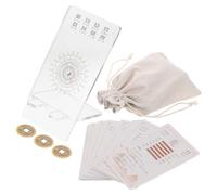 Gadpiparty Set di Carte Guida Oracolo i Ching 64 Esagrammi Design Distintivo in Plastica e Carta per Predizione e Decorazione