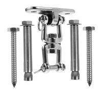 Gadpiparty Set di Ganci per Altalena in Acciaio 304 Gancio per Amaca e Sedia a Dondolo Rotazione a 360° Kit Fissaggio per Interni ed Esterni Supporto Resistente per Sacchi da Fitness