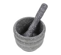 Gadpiparty Set Manuale per Cucina Mortaio e Pestello in Plastica Ergonomico per Schiacciare Aglio e Macinare Erbe Aromatiche, per Uso Domestico