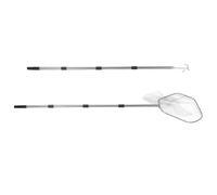 Gadpiparty Set Rete per Cattura Pollame Telescopica in Acciaio Resistente Manico Regolabile e Gancio Rete Robusta per Polli Oche e Anatre Attrezzatura per Allevamento e Gestione Sicura