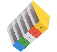 Gadpiparty Set Scaffale Portaoggetti da Scrivania Colorato 5 Scomparti Assemblato Organizer Portadocumenti Multifunzionale per Ufficio e Studio Porta Libri Riviste e Documenti