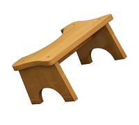 Gadpiparty Sgabello in Legno Stabile per Bagno Struttura di Supporto Robusta, Design Semplice Rettangolare, per Ragazzo Ragazza e Tutta la Famiglia, Salvaspazio