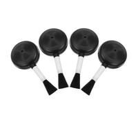Gadpiparty Soffiatore per Macchina Fotografica 4 Pezzi in Plastica Nero Spazzola Integrata, Design Portatile Alta Efficienza per Pulizia Obiettivi e Occhiali Durante Viaggi All'aperto