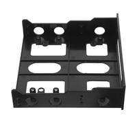 Gadpiparty Staffa di Montaggio per Disco Rigido 5.25" a 3.5" in Plastico Nero Design Aperto e Installazione Facile per Espansione PC e Progetti di Manutenzione