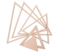 Gadpiparty Stampi per Ceramica Triangolari in Legno con Binari Concentrici per Modellazione e Taglio Argilla Strumenti per Formare Piastre Geometriche per Ceramisti Principianti e Esperti