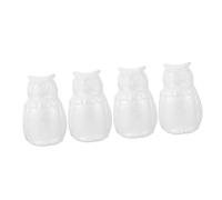 Gadpiparty Statuette Gufi Fai da Te 4 Pezzi Modellismo Incompleto per Decorazioni Artistiche Accessori per Lavoretti Creativi per Ragazzo Ragazza Materiale Sicuro e Inodore