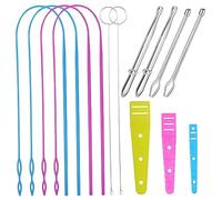 Gadpiparty Strumenti per Cucire Gancio per Girare Infila Cordoncini per Pantaloni Strumenti per Infila Cordoncini Lungo Accessori per Fai da Te di Cucito