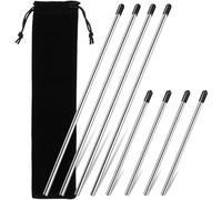 Gadpiparty Supporto Diverse e Lavastoviglie in 8 per Inox protettivo con Tappo in Gomma, Bastoncini Scolapiatti di Lunghezze di Vetro Compatibile Bottiglie Soda