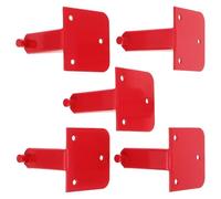 Gadpiparty Supporto per Estintore a Co2 da 9 Kg in Acciaio al Carbonio Staffa di Montaggio a Vite, Set da 5 Pezzi, Gancio da Parete per Uso Commerciale e Industriale Accesso Rapido