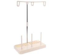 Gadpiparty Supporto per Filo della Bobina per Macchina da Cucire, 3 Posti, Materiale Plastico e Metallo, Evita Grovigli e Rotture, per Cucito e Quilting