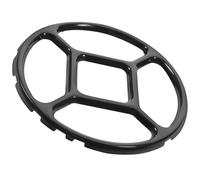 Gadpiparty Supporto per Fornelli Gas in Smalto Nero, Porta Pentola Antiscivolo Versatile e Multifunzionale per Cucina, Accessorio Pratico per Piano Cottura Domestico