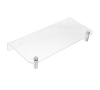 Gadpiparty Supporto per Monitor Supporto per CPU Parà Organizzatori Espositore da Tavolo Alzate Organizer per Scaffali da Scrivania Organizzatore Booster Chiaro Acciaio Inossidabile