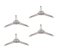 Gadpiparty Supporto Piatto Girevole per Microonde 4 Pezzi con Rullo ad Anello Rotante a Triplo Braccio Base Stabile da 16 MM per Ricambio Giradischi Compatibile con Varie Marche e Modelli