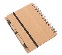 Gadpiparty Taccuino Memo Pad con Copertina Bamboo Portatile per Studenti e Ufficio Blocco Note per Organizzazione Pianificazione e Scrittura Carta Qualità per