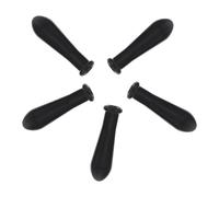 Gadpiparty Tappi per Pipette Graduati in Silicone Nero 5 Pezzi Super Elasticità per Esperimenti di Laboratorio e Uso Scientifico Colore Casuale