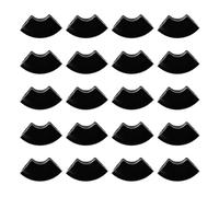 Gadpiparty Tappi Protettivi per Gambe di Sedia in Plastica Neri, 20 Pezzi, Copertura Morbida e Flessibile per Proteggere Pavimenti nel Progetto Hairpin Leg