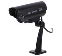 Gadpiparty Telecamera Finta Cctv Alta Simulazione LED Lampeggiante Staffa Regolabile per Esterno e Interno Alimentazione Pannello Solare o Batterie Aaa Senza Batterie