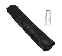 Gadpiparty Telo Pacciamatura in Polipropilene Nero con Picchetti Resistenti UV per Prevenzione Erbacce in Giardino Orto e Vigneto Barriera Drenante e Traspirante per Aiuole e Coperture