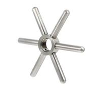 Gadpiparty Testa Accessorio di Lavabicchieri Acciaio in Neve Fiocco e Bicchieri a Inossidabile da Facile Argento Smontare Pulire Compatibile per Bar e Caffetterie Calici da Vino Rosso