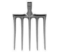 Gadpiparty Testa della Forca Agricola in Acciaio Resistente 5 Denti per Aratura e Dissodamento Terreno Ricambio Forcone per Giardinaggio e Stalla Cavalli Utensile Manuale per Orto e