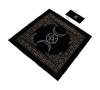 Gadpiparty Tovaglia Tarocchi Vellutata Blu con Sacchetto Custodia Carte Resistente all'Usura per Uso Domestico e Feste Esoteriche