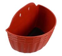 Gadpiparty Vaso da Fiori Sospeso in Materiale Durevole e Mezza Forma per Balcone con Ganci S e Tappi Porta Piante da Parete per Esterni Decorazione Contemporanea Giardino