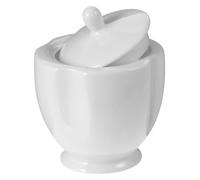 Gadpiparty Zuccheriera in Ceramica con Coperchio Ermetico per Zucchero e Dolcetti Barattolo Cucina Stile Semplice Contenitore Essenziale per Casa e Tavola