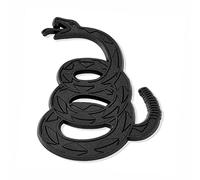 Gadsden Don't Tread On Me - Emblema per auto con anima in plastica ABS antiruggine, colore: nero tattico
