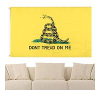 Gadsden Flags, Outdoor Gadsden Flag, Don't Tread Me Flag, Tea Party Yellow Gadsden Flag, Double Sided Rattlesnake Flags, Gadsden Libertarian Flags 35×59 Inches, Gadsden Libertarian Flags for Home