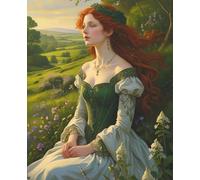 Gaelic Goddess - A Celtic Nature-Inspired Notebook: 110 lined pages, 7.5" x 9.25” Glossy cover.