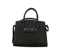 Gaëlle Borsa a Mano Elegante in Pelle Sintetica, Nera con Logo Metallico, Design Strutturato