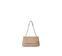 Gaëlle Borsa a Tracolla Elegante in Ecopelle, Beige con Catena Dorata, Design Classico