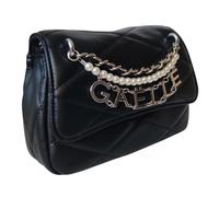 Gaelle Borsa a tracolla Mini Shoulder Strap Perle E Charms nero ecopelle