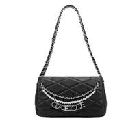 Gaelle Borsa a tracolla Regular Shoulder Strap Perle E Charms nero ecopelle