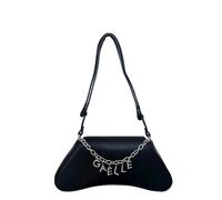 Gaelle Borsetta donna borsa tracolla duffle bauletto nero lettering