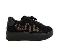Gaelle Leather Addict In Action Logo Embossed Nero Donna