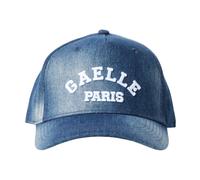 Gaëlle Paris, ,Accessories ,Uomo ,Blu ,ONE SIZE Cappellino da Baseball in Denim con Logo Ricamato