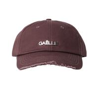 Gaëlle Paris, ,Accessories ,Uomo ,Marrone ,ONE SIZE Cappellino da Baseball in Cotone con Visiera Frangiata e Logo in Metallo