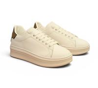 Gaelle Paris, Addict Action Leather, Scarpe Sneaker Platform Moda Casual Fashion