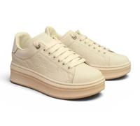 Gaelle Paris, Addict Leather Stampa Embossed, Scarpe Sneaker Platform Moda Casual Fashion