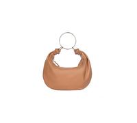 Gaelle Paris Borsa a Mano e Tracolla Moon, Caramello, Poliuretanica, 40x22x3 cm, con Manico ad Anello Dorato e Tracolla Amovibile