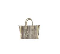 Gaelle Paris Borsa a Mano Multicolore in Tessuto con Bordi Sfrangiati, Tracolla Removibile, 28x23x13 cm, Casual Mare