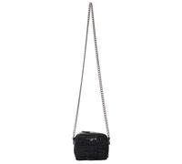 Gaëlle Paris - Borsa a spalla nera intrecciata con scritta in strass - - Bags - Donna - Nero - ONE SIZE