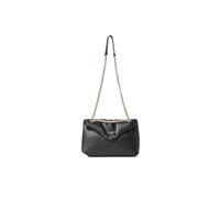 Gaelle Paris Borsa a Tracolla in Similpelle, 26 x 17,5 x 10 cm, Nero con Catena Dorata