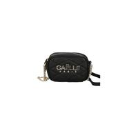 Gaelle Paris Borsa a Tracolla Matelassé, Nero, 20x12.5x6.7 cm, con Catena Dorata e Logo Metallico